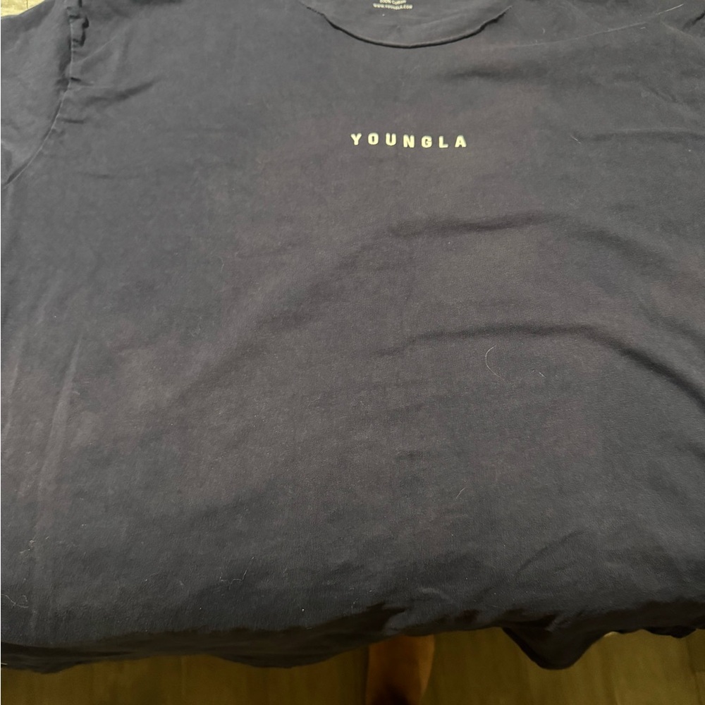 YoungLA Blue Short Sleeve Tee for Casual Comfort